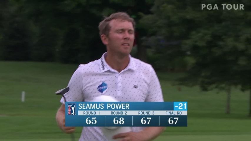 Seamus Power sticks approach to set up birdie at Barbasol