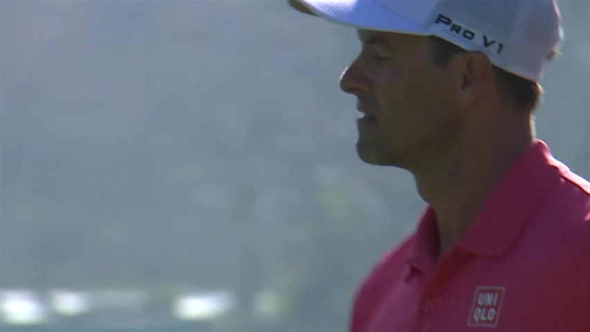 Adam Scott birdies No. 17 at Genesis