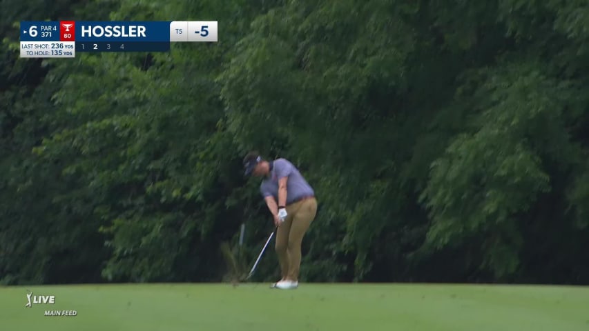 Beau Hossler makes birdie on No. 6 at John Deere