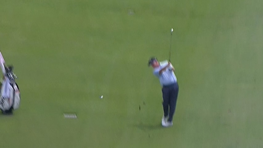 Glen Day's near-eagle approach on No. 17 at Constellation SENIOR PLAYERS