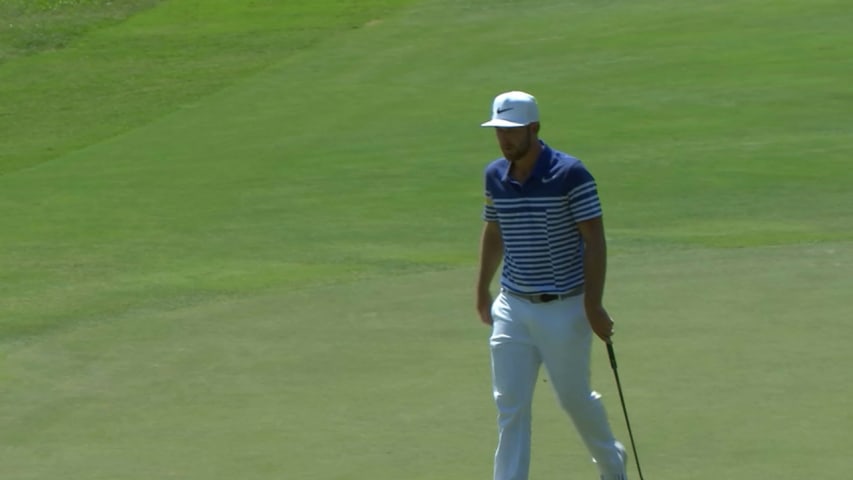 Kevin Chappell rolls it in from 34 feet for birdie at FedEx St. Jude