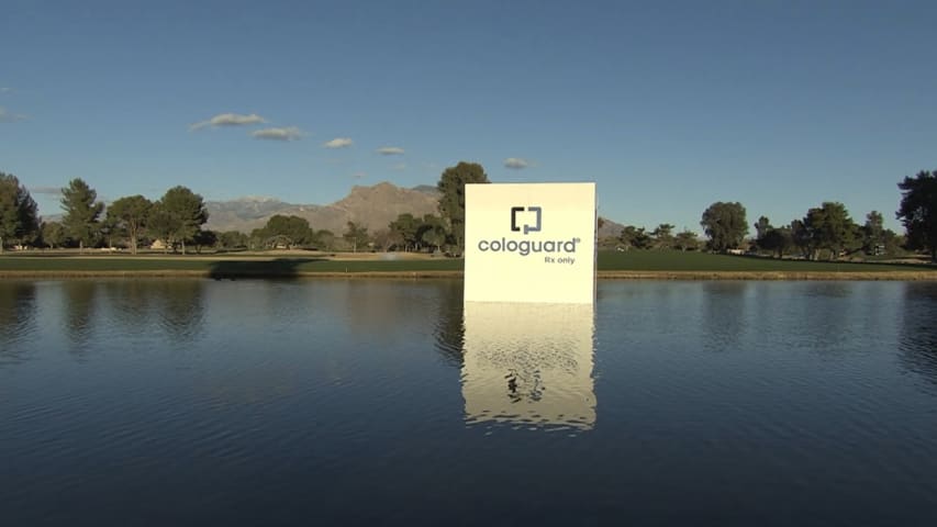 Bart Bryant's bunker shot on No. 14 at Cologuard Classic