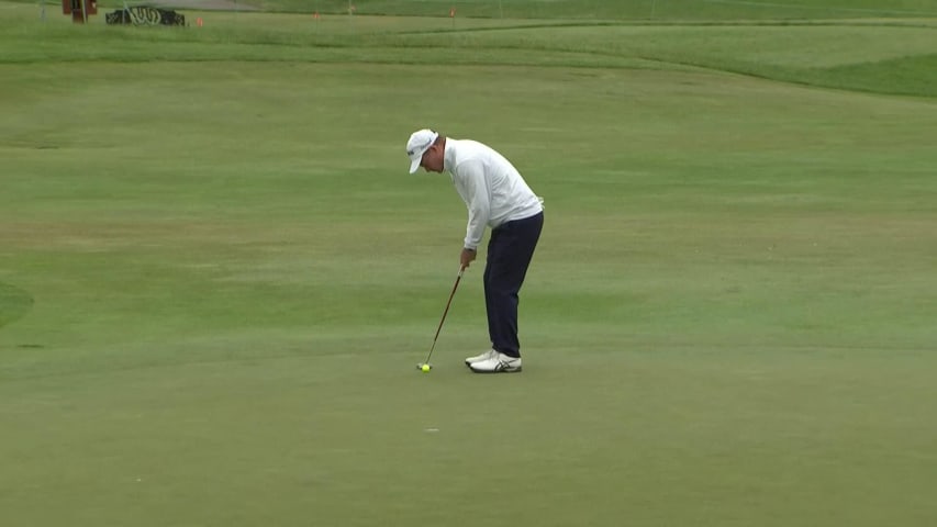 Joe Durant makes birdie putt at American Family Insurance Championship