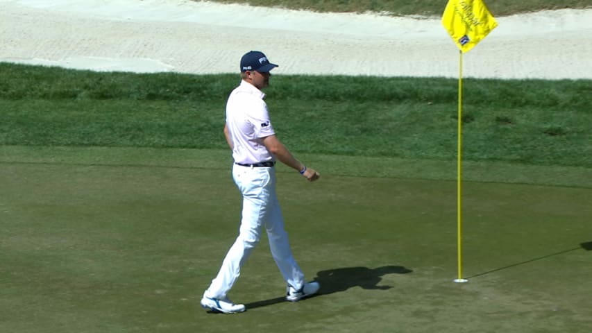 Trey Mullinax's chip-in birdie from the rough at Valspar