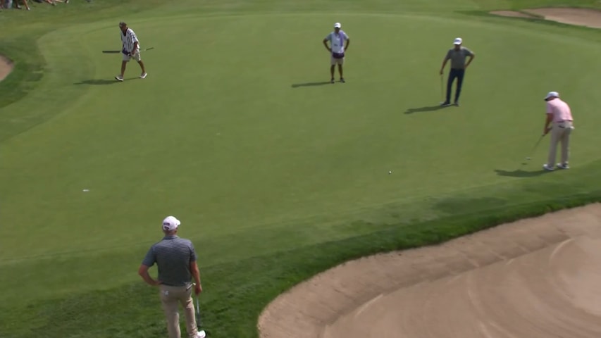 Lee Janzen drains long birdie putt at Ally Challenge