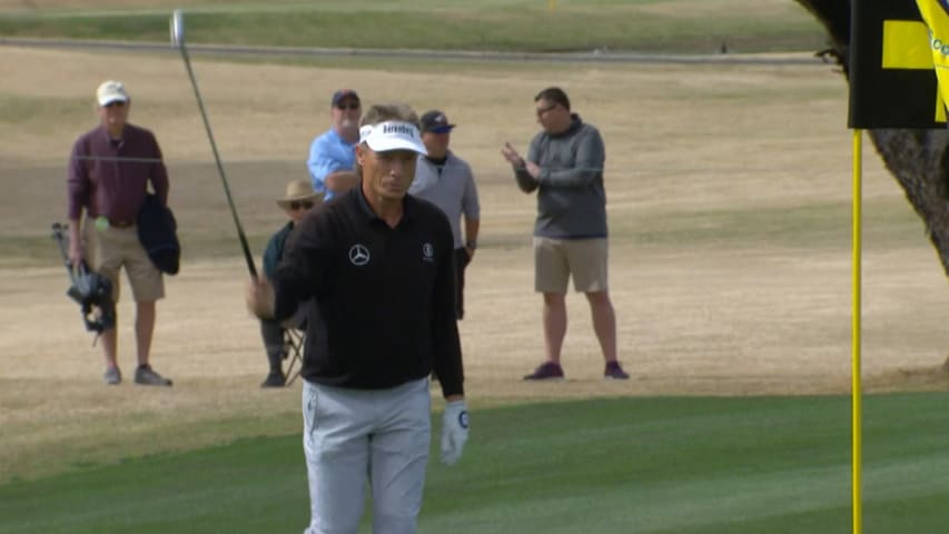 Bernhard Langer's clutch birdie chip shot at the Cologuard Classic