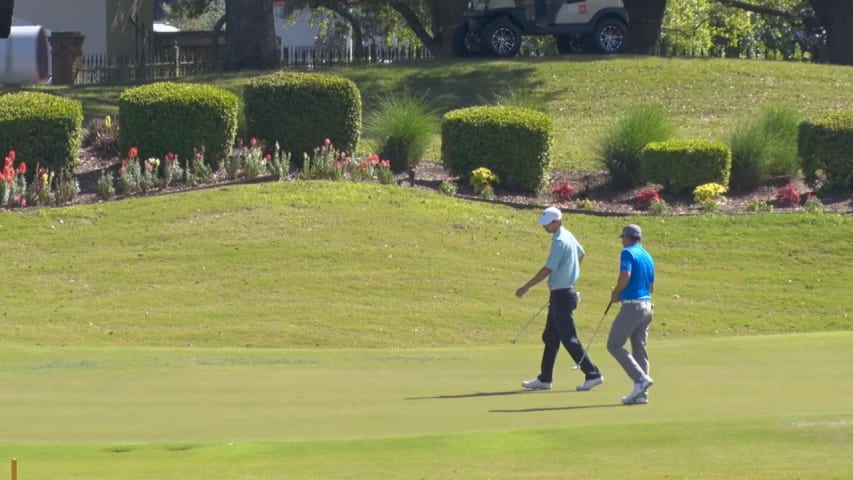 Seth Reeves' long birdie on No. 8 is the Shot of the Day 