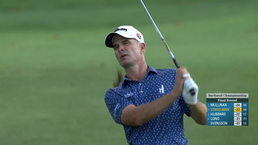 Kevin Streelman makes birdie with nice approach on No. 17 at Barbasol