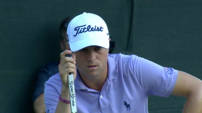 Justin Thomas' par on 18 secures FedExCup at the TOUR Championship