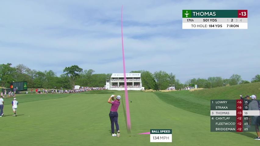 Justin Thomas makes birdie on No. 17 at Truist Championship