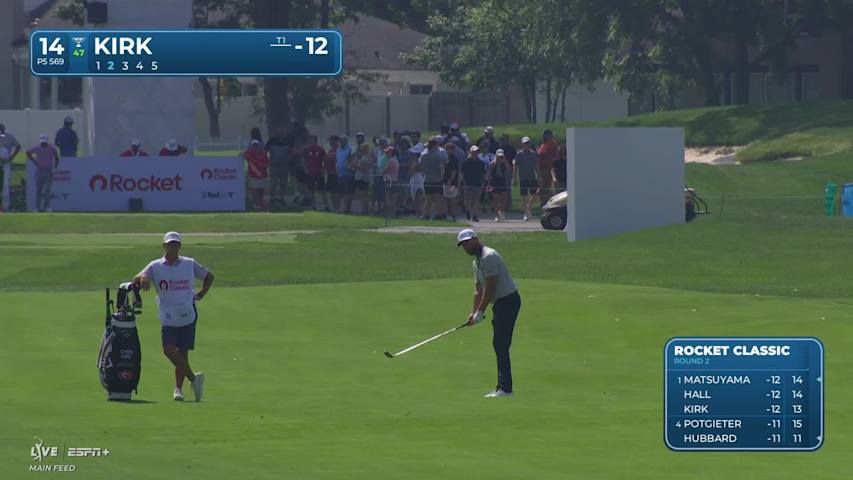 Chris Kirk breaks from the pack with birdie at Rocket Classic
