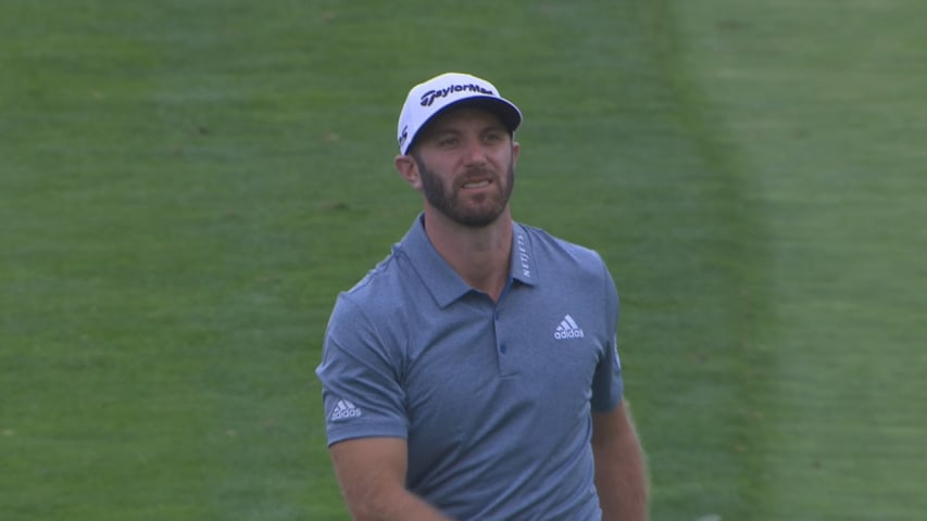 Dustin Johnson's approach on No. 15 leads to birdie at PGA Championship