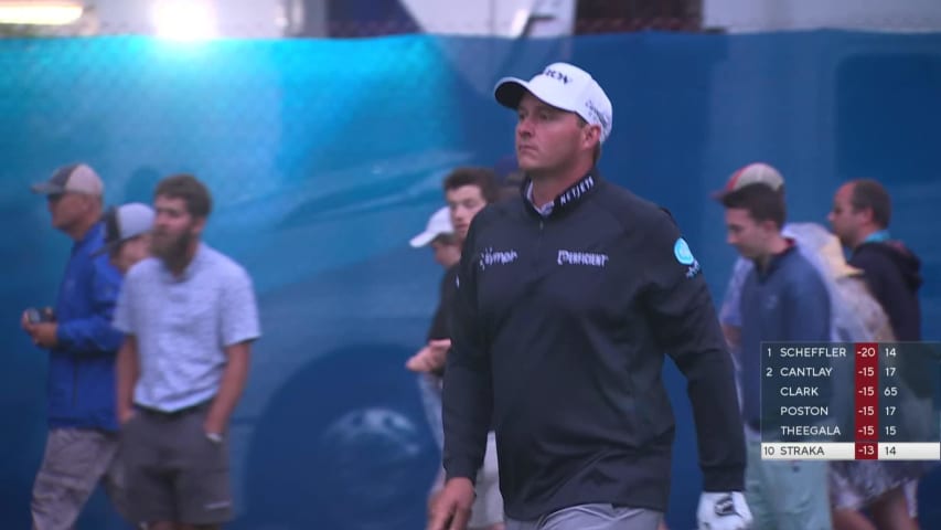 Sepp Straka spins wedge below the hole and birdies at RBC Heritage