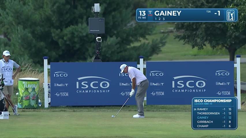 Tommy Gainey makes birdie on No. 13 at ISCO Championship