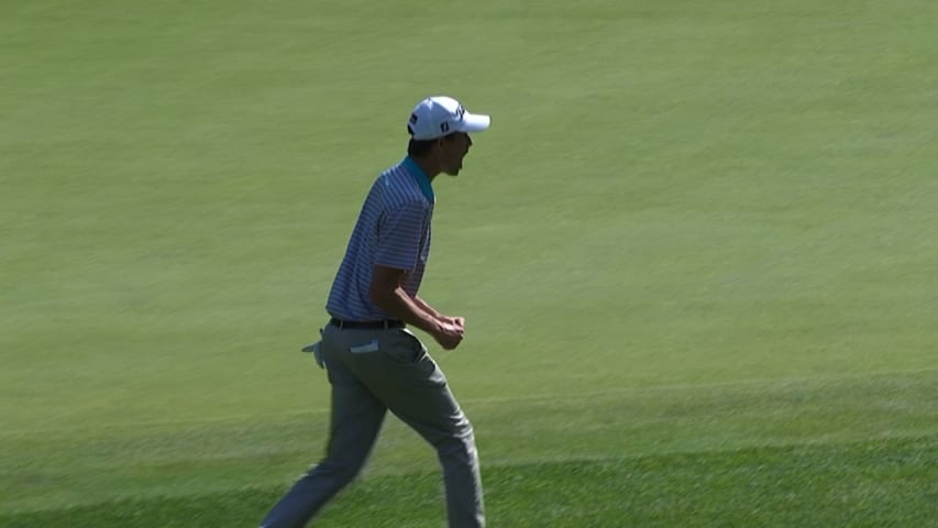 Chesson Hadley's chip-in par saver is the Shot of the Day 