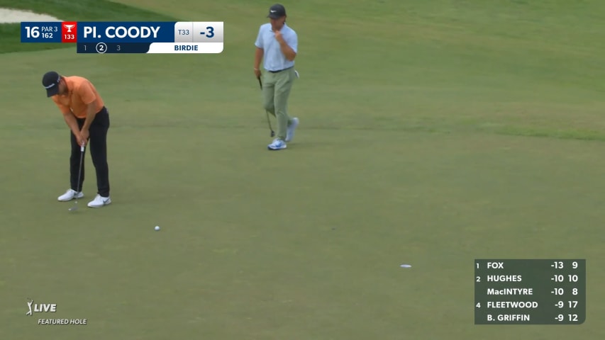 Pierceson Coody drains 15-foot birdie putt at RBC Canadian