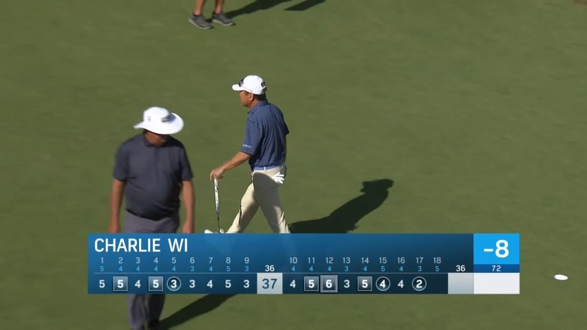 Charlie Wi's nice tee shot yields birdie at Boeing Classic