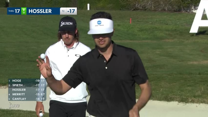 Beau Hossler dials in tee shot to set up birdie at AT&T Pebble Beach