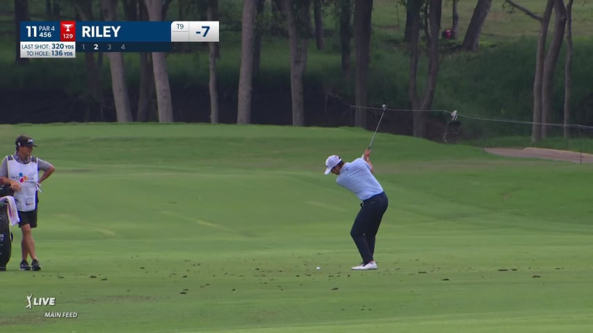 Davis Riley goes flag hunting to set up birdie at THE CJ CUP