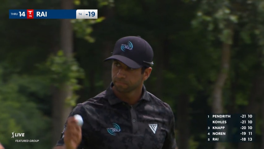Aaron Rai makes bounce-back birdie on No. 14 at THE CJ CUP