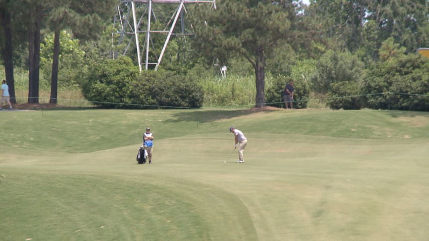 Andres Gonzales approach from 217 yards for Shot of the Day 