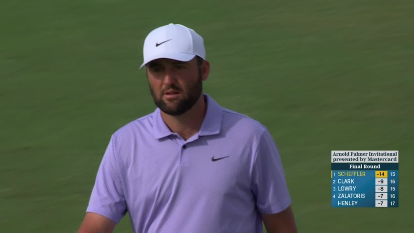 Scottie Scheffler sticks it close to set up birdie at Arnold Palmer