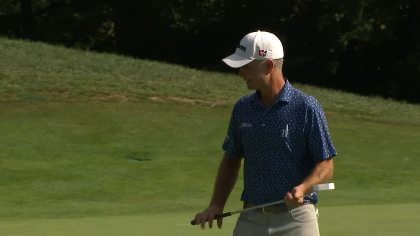 Kevin Streelman birdies No. 15 at Barbasol