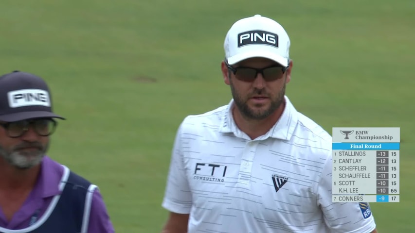 Corey Conners nearly holes closing wedge for eagle at BMW Championship