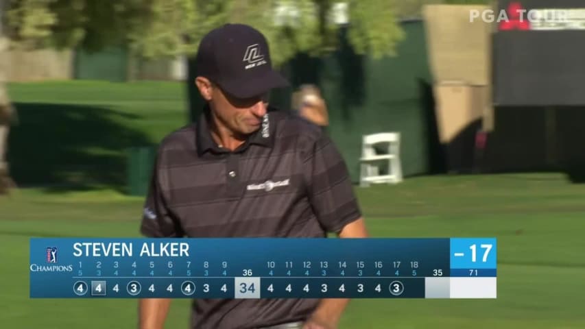 Steven Alker's tight wedge and birdie on No. 17 at Schwab Cup Championship