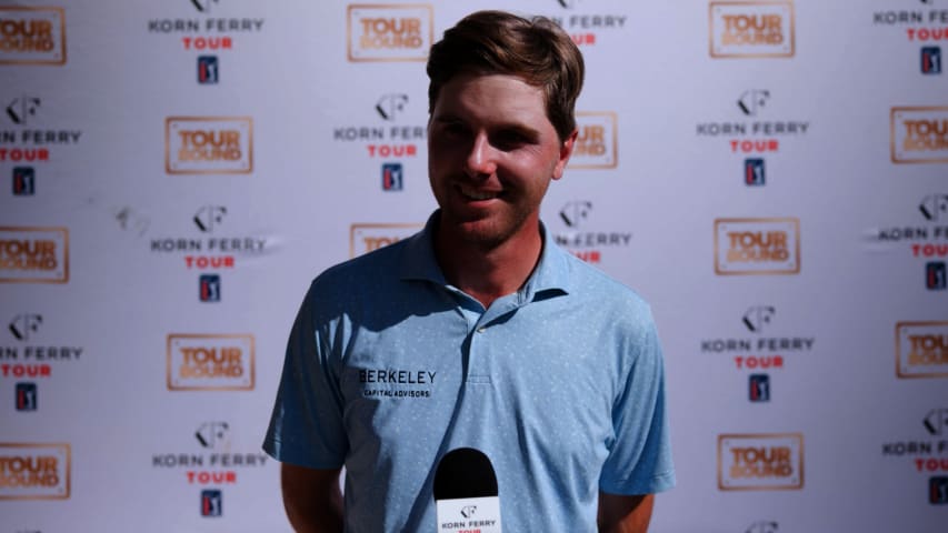 Ryan Gerard's interview after clinching PGA TOUR card at Albertsons