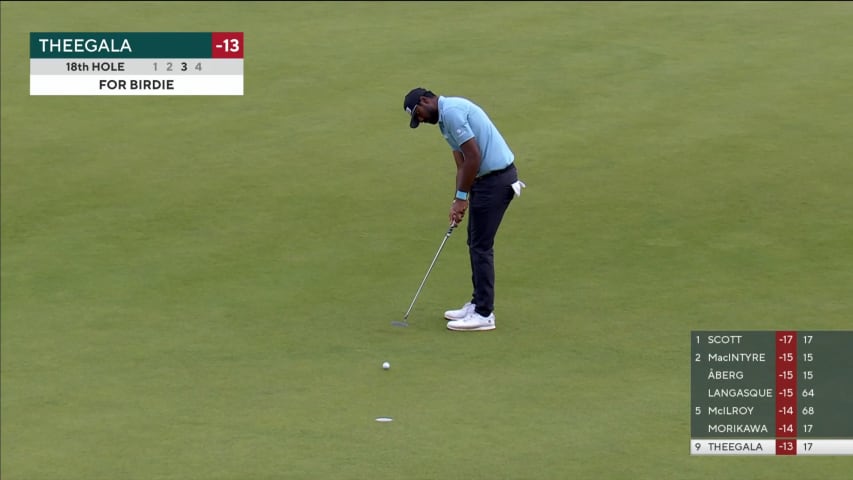 Sahith Theegala ends day with birdie at Genesis Scottish Open