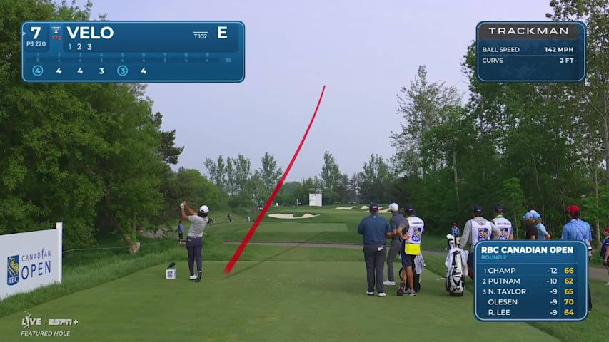 Kevin Velo makes birdie on No. 7 at RBC Canadian