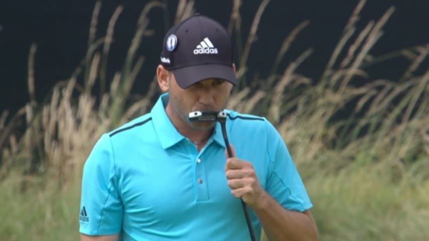 Sergio Garcia eagles No. 10 at The Open