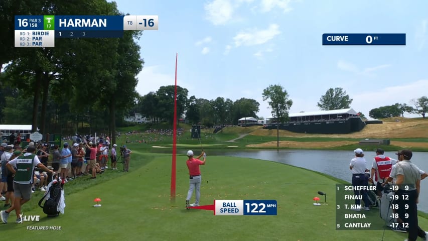 Brian Harman's tight tee shot leads to birdie at Travelers