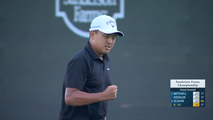 Kevin Yu ties the lead with closing birdie at Sanderson Farms