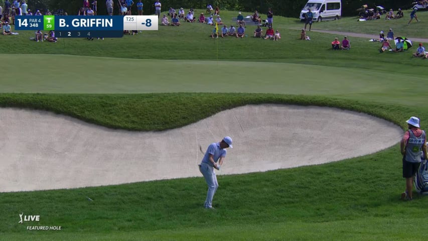 Ben Griffin gets up and down for birdie at John Deere