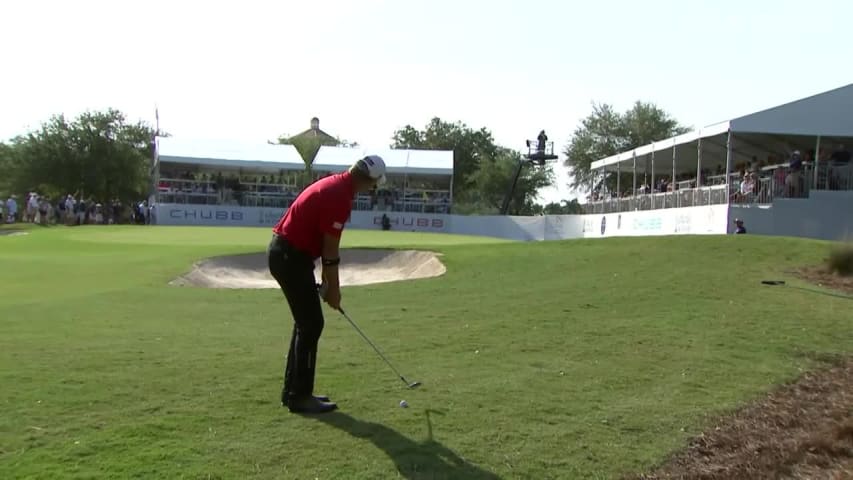 Robert Karlsson birdies No. 18 in Round 3 at Chubb Classic