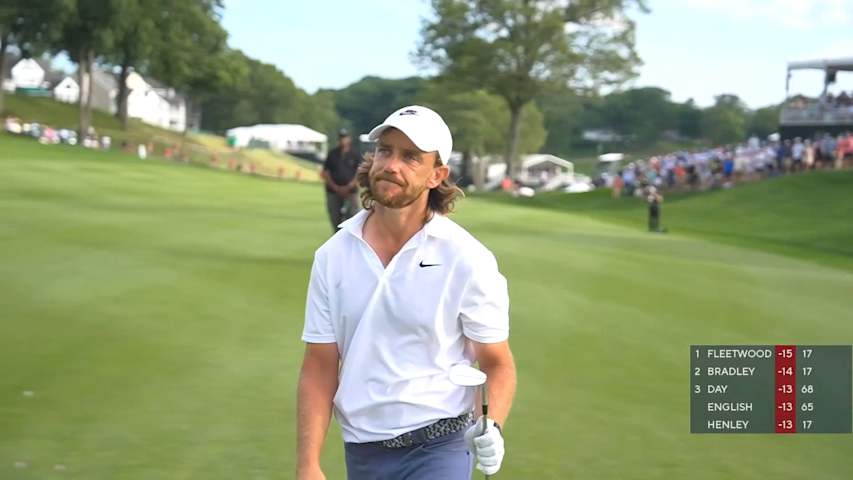 Tommy Fleetwood’s heartbreaking bogey on 72nd hole at Travelers