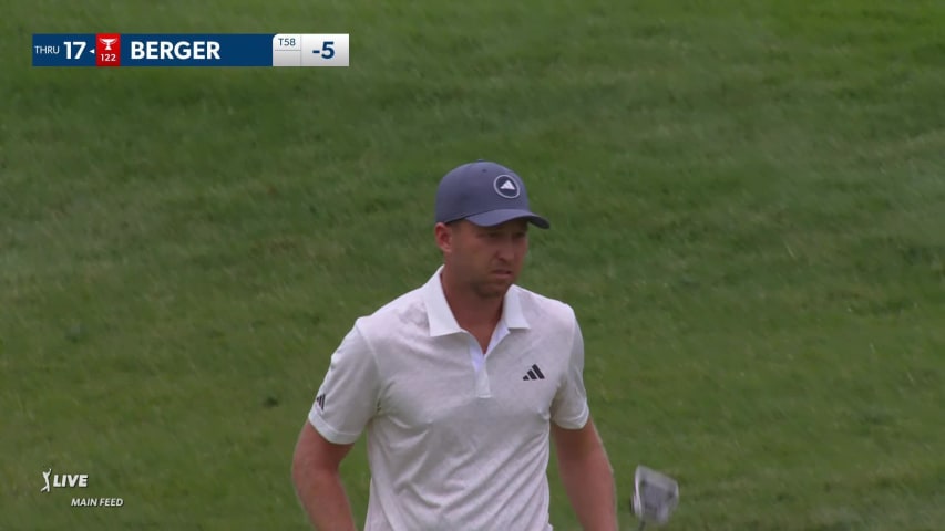 Daniel Berger makes birdie on No. 8 at John Deere