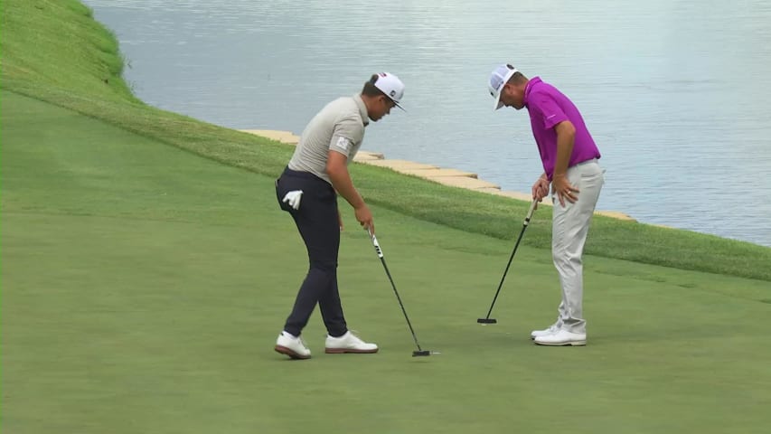 Garrick Higgo makes birdie on No. 18 at John Deere