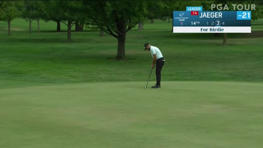 Stephan Jaeger birdies No. 14 in Round 4 at Albertsons Boise Open