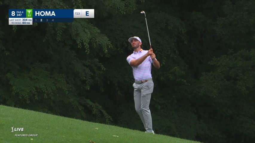 Max Homa's quality wedge sets up birdie at Wells Fargo