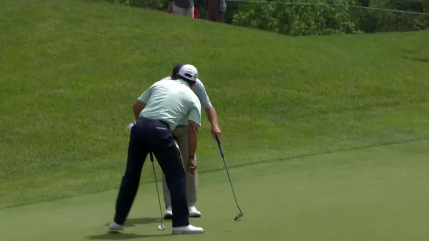 Tom Pernice Jr. makes birdie on No. 16 at American