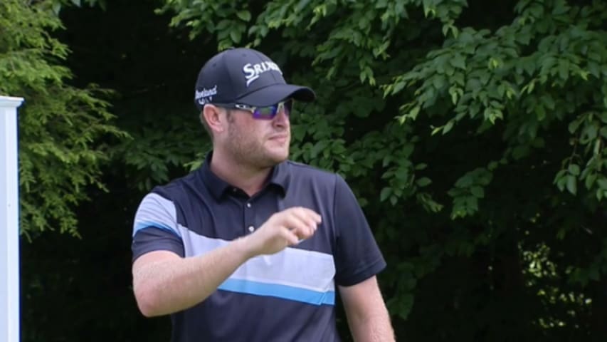 Erik Barnes's tee shot sets up birdie at LECOM