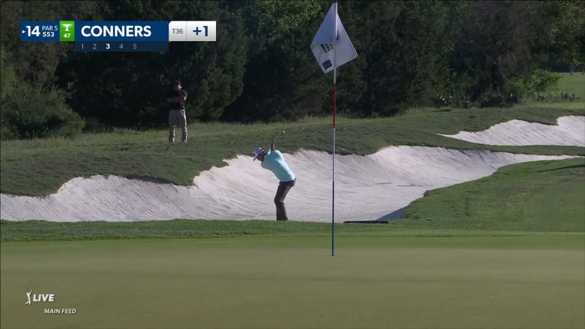 Corey Conners gets up-and-down from bunker at Valero