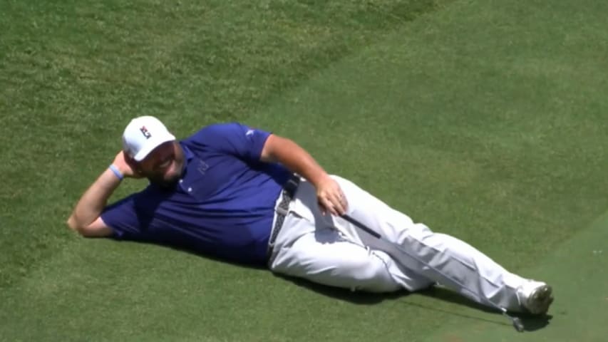 Jason Gore sinks birdie putt from across the map for the Shot of the Day