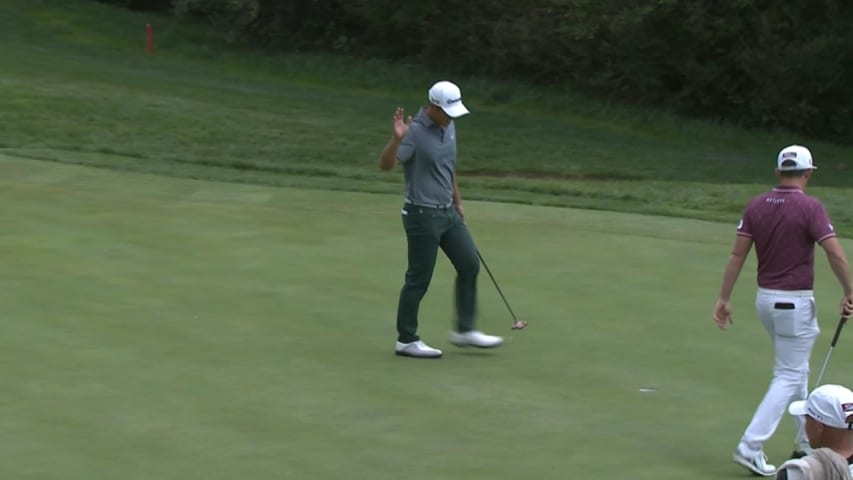 Danny Lee sinks birdie putt on No. 12 at THE CJ CUP