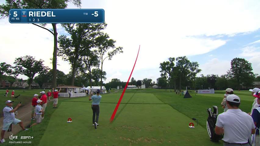 Matthew Riedel makes birdie on No. 5 at Rocket Classic
