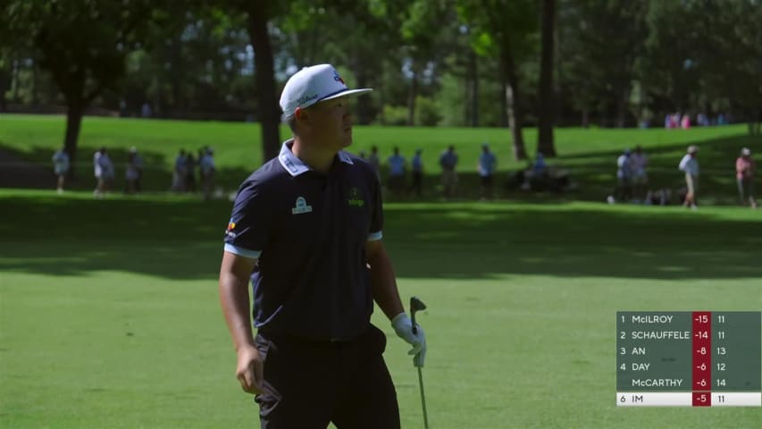 Sungjae Im dials in approach to set up birdie at Wells Fargo