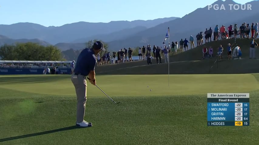 Lee Hodges gets up-and-down for birdie at The American Express